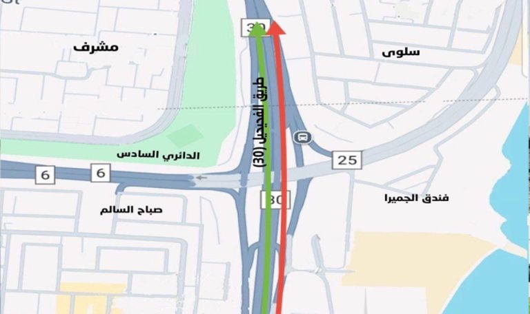 ًإغلاق-حارتين-وافتتاح-أخريين-على-'الفحيحيل'-باتجاه-مدينة-الكويت-غدا