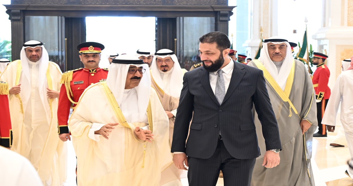 الأمير-والشرع-ترأسا-جلسة-المباحثات-بين-الكويت-وسورية