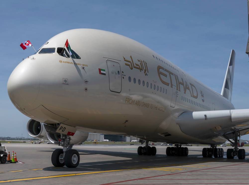 «الاتحاد-للطيران»-تشغل-«a380»-يومياً-إلى-تورنتو
