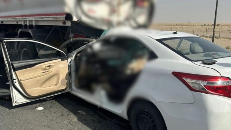 قتيلان-في-حادث-تصادم-على-طريق-الوفرة