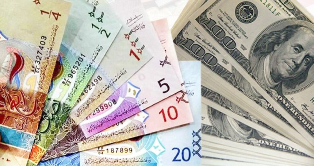 الدولار-يستقر-عند-مستوى-0305-دينار-واليورو-يرتفع-إلى-0.355-دينار