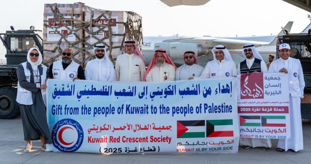 الكويت-تسيّر-الطائرة-الإغاثية-الخامسة-إلى-غزة-عبر-الجسر-الجوي-الثاني