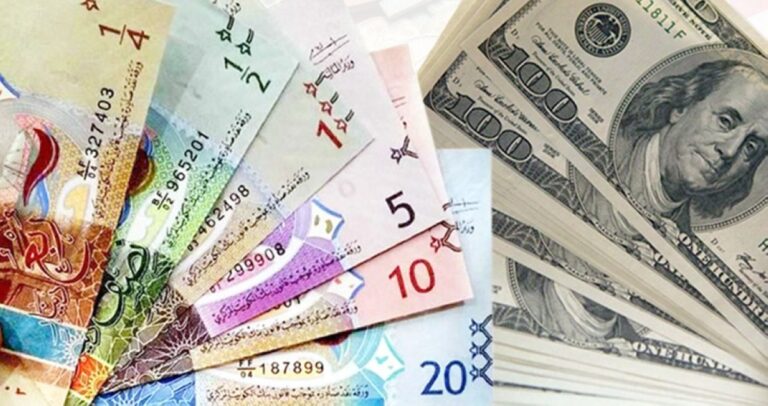 تراجع-الدولار-أمام-الدينار-وارتفاع-اليورو-والإسترليني