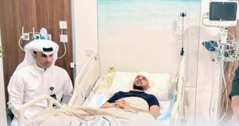 إصابة-رجل-أمن-في-حادث-مروري…-والعميد-الهاجري-اطمأن-على-سلامته