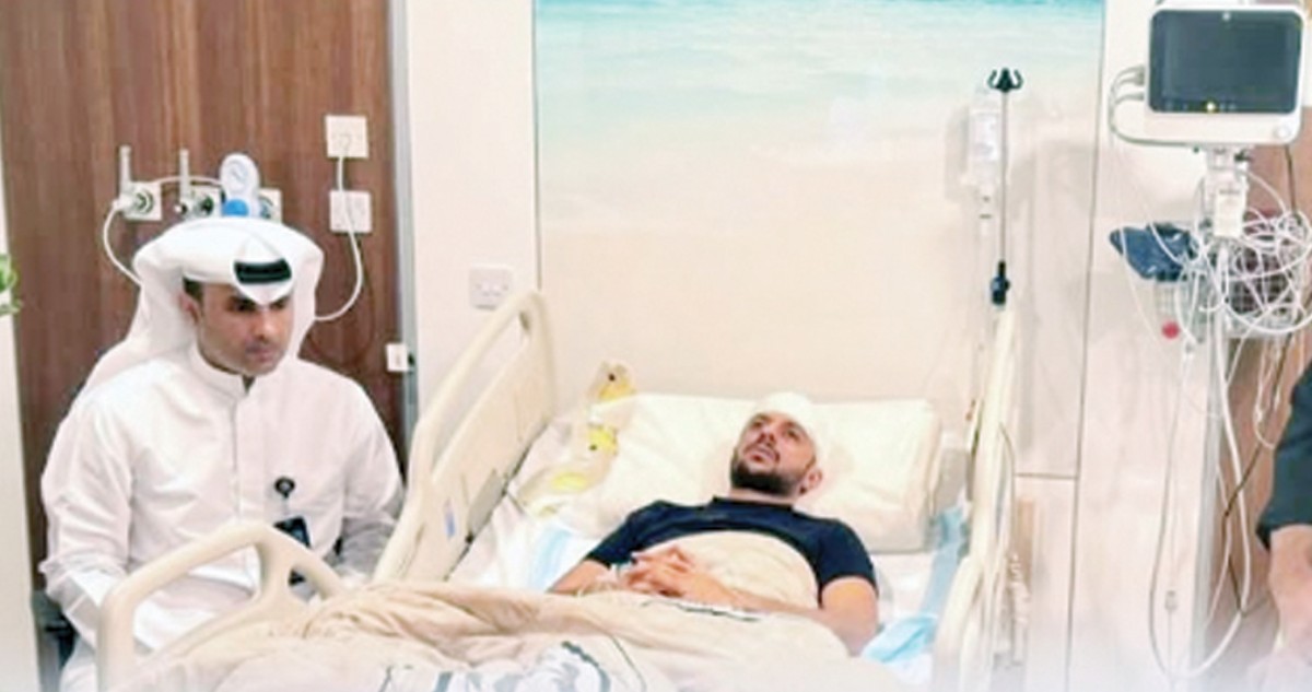 إصابة-رجل-أمن-في-حادث-مروري…-والعميد-الهاجري-اطمأن-على-سلامته
