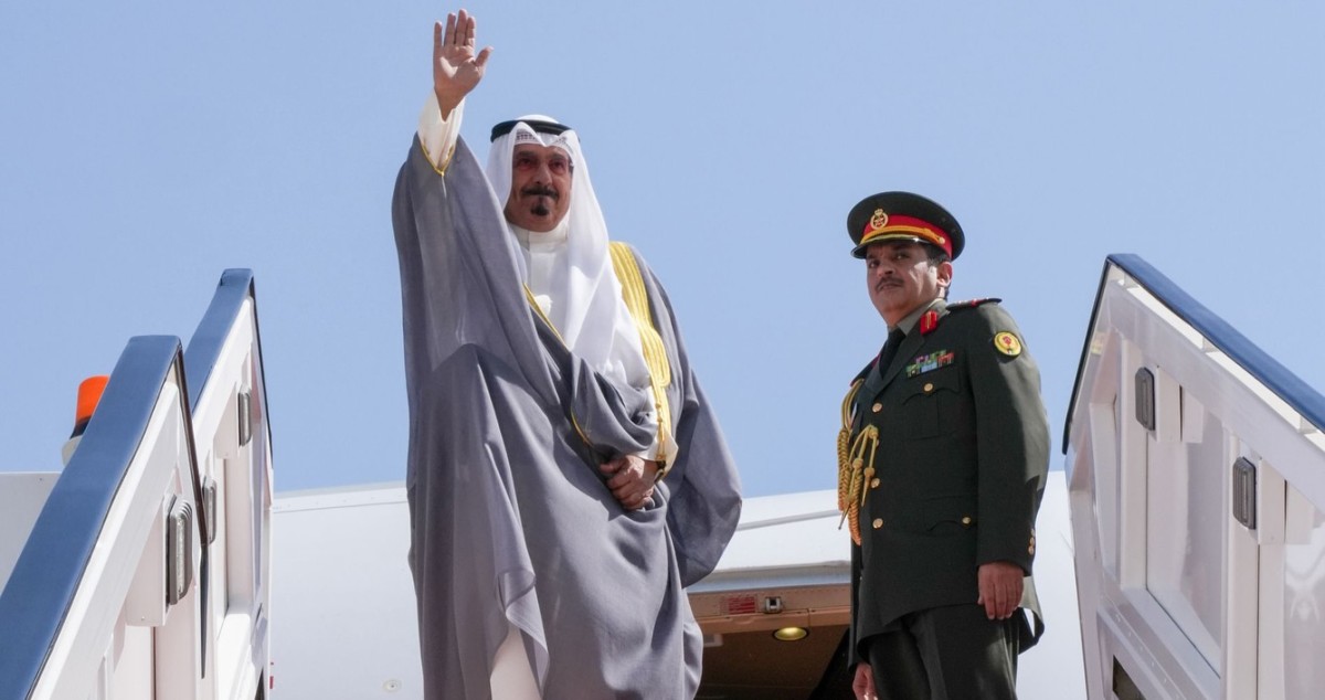 ممثل-سمو-الأمير-يتوجه-إلى-مصر-لترؤس-وفد-الكويت-في-قمة-شرم-الشيخ-للسلام