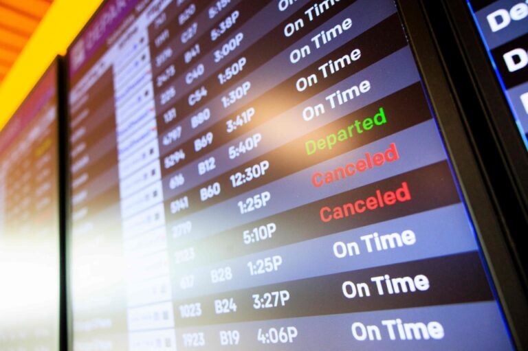 الإغلاق-الحكومي-يلغي-ويؤجل-14800-رحلة-طيران-في-أمريكا