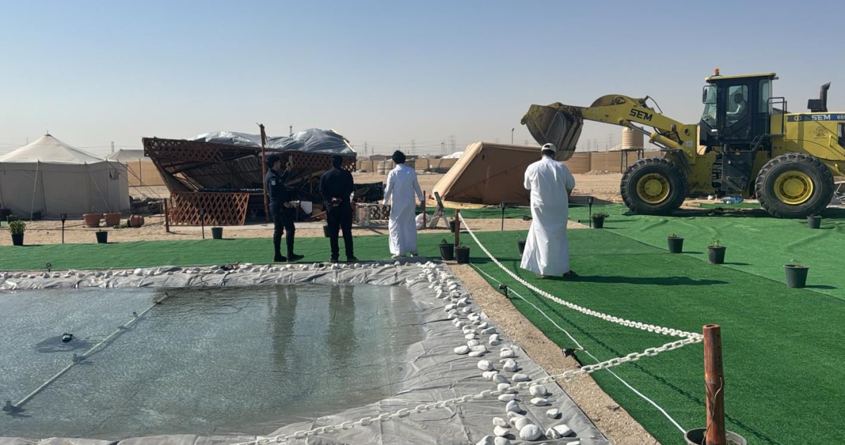 'البلدية':-إزالة-167-مخيماً-مخالفاً-في-المنطقة-الجنوبية