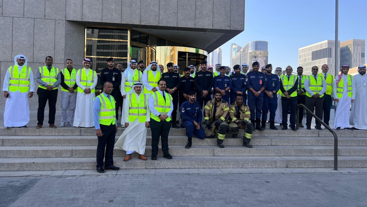 البنك-الأهلي-الكويتي-ينظّم-إخلاء-وهمياً-لمقره-الرئيسي