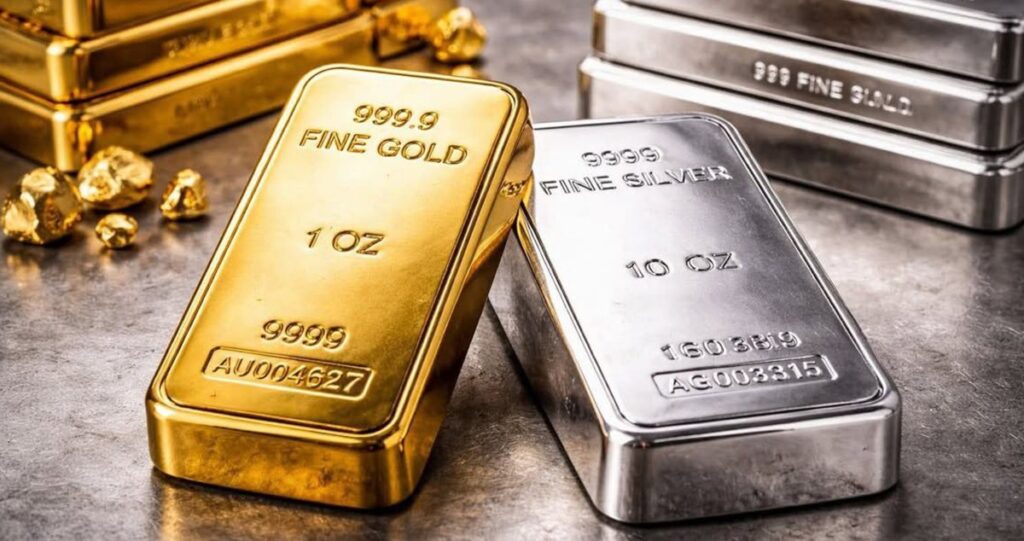 ارتفاع جديد لأسعار الذهب والفضة مع تراجع الدولار 5 ارتفاع-جديد-لأسعار-الذهب-والفضة-مع-تراجع-الدولار