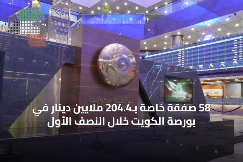 58 صفقة خاصة بـ204.4 ملايين دينار في بورصة الكويت خلال النصف الأول 6 58 صفقة خاصة بـ204.4 ملايين دينار في بورصة الكويت خلال النصف الأول