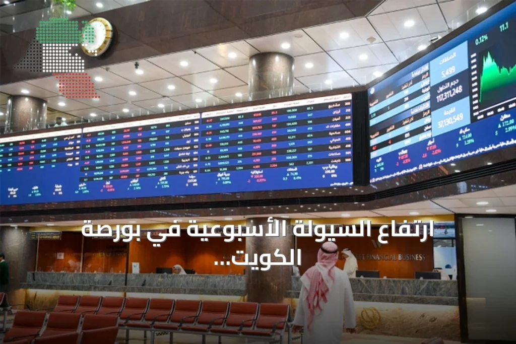 ارتفاع السيولة الأسبوعية في بورصة الكويت 37% إلى 472.5 مليون دينار وسط تباين المؤشرات 1 ارتفاع السيولة الأسبوعية في بورصة الكويت 37% إلى 472.5 مليون دينار وسط تباين المؤشرات