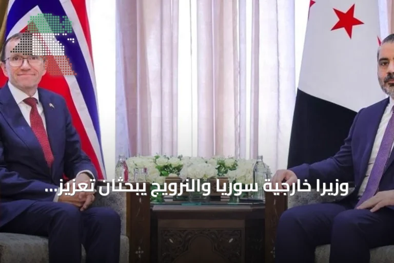 وزيرا خارجية سوريا والنرويج يبحثان تعزيز التعاون في المجالات الصحية والطاقة والتحول الرقمي