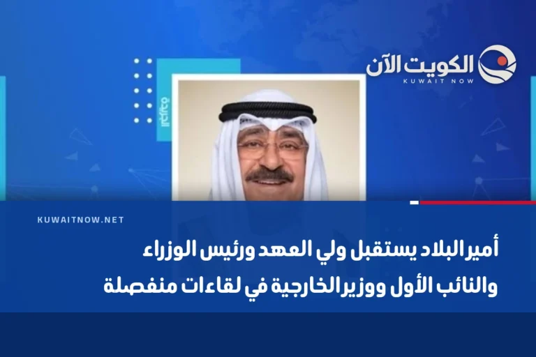 أمير البلاد يستقبل ولي العهد ورئيس الوزراء والنائب الأول ووزير الخارجية في لقاءات منفصلة