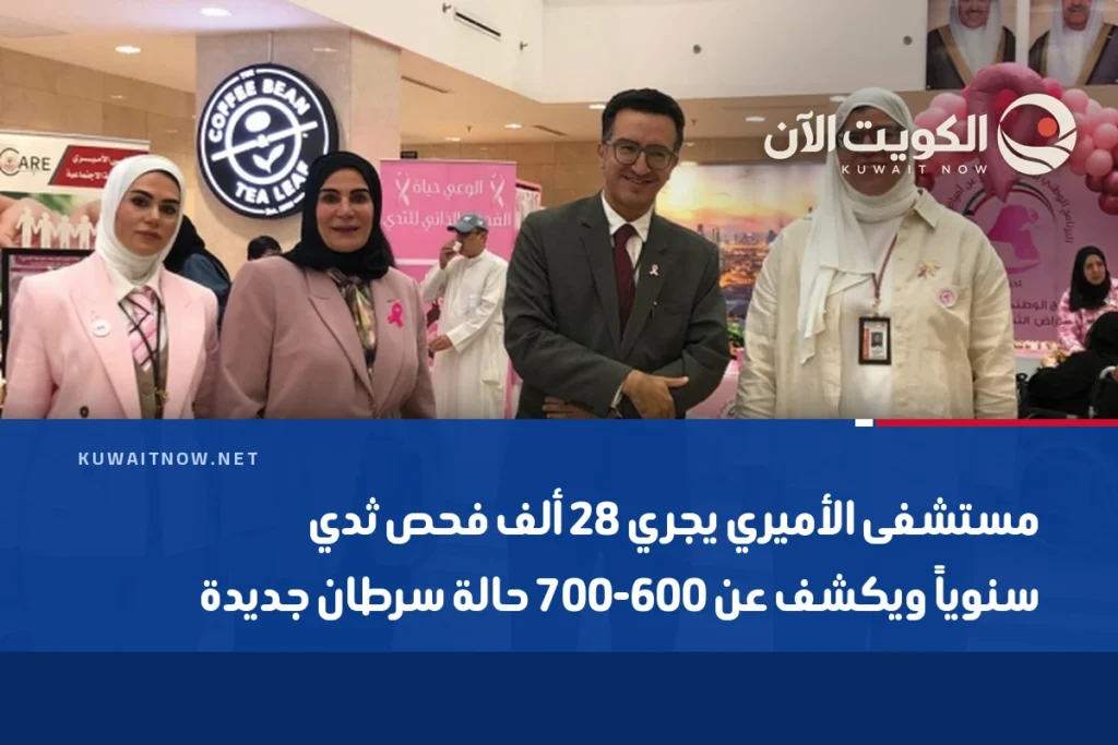 مستشفى الأميري يجري 28 ألف فحص ثدي سنوياً ويكشف عن 600-700 حالة سرطان جديدة