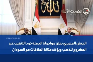 الجيش المصري يعلن مواصلة الحملة ضد التنقيب غير المشروع للذهب ويؤكد متانة العلاقات مع السودان