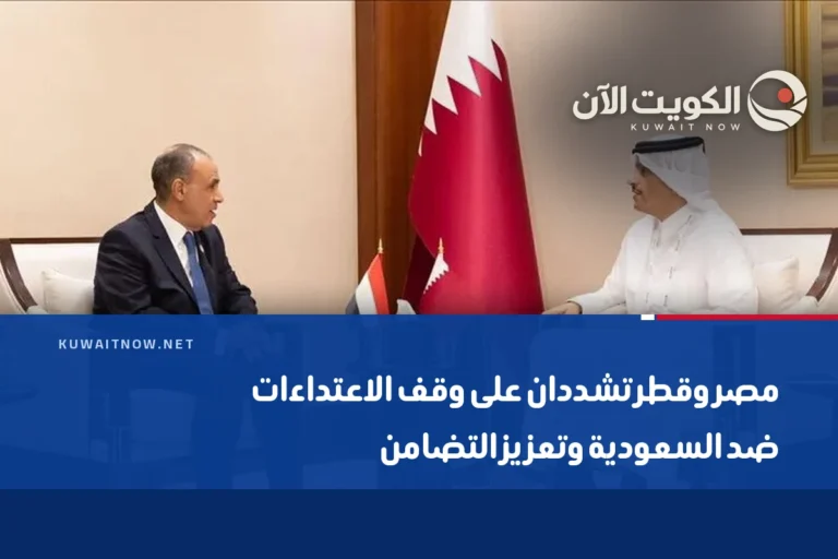 مصر وقطر تشددان على وقف الاعتداءات ضد السعودية وتعزيز التضامن