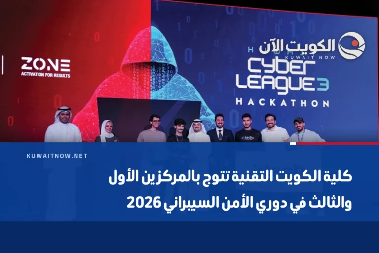 كلية الكويت التقنية تتوج بالمركزين الأول والثالث في دوري الأمن السيبراني 2026
