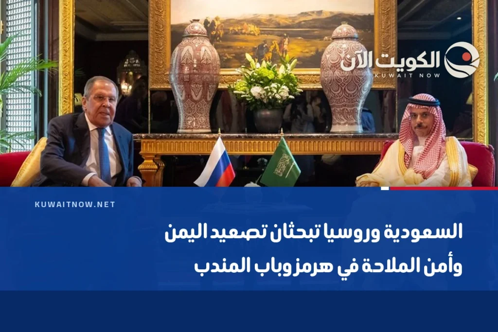 السعودية وروسيا تبحثان تصعيد اليمن وأمن الملاحة في هرمز وباب المندب