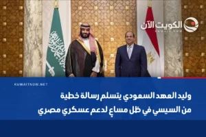 وليد العهد السعودي يتسلم رسالة خطية من السيسي في ظل مساعٍ لدعم عسكري مصري