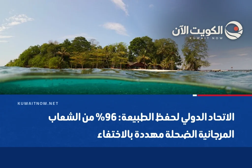 الاتحاد الدولي لحفظ الطبيعة: 96% من الشعاب المرجانية الضحلة مهددة بالاختفاء