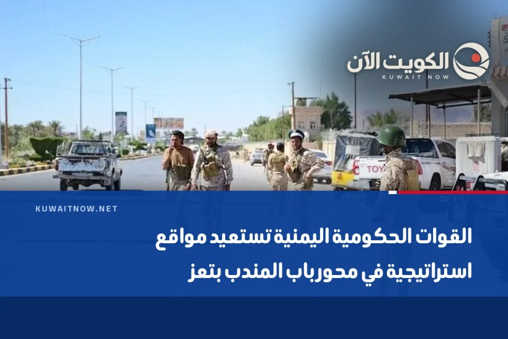 القوات الحكومية اليمنية تستعيد مواقع استراتيجية في محور باب المندب بتعز